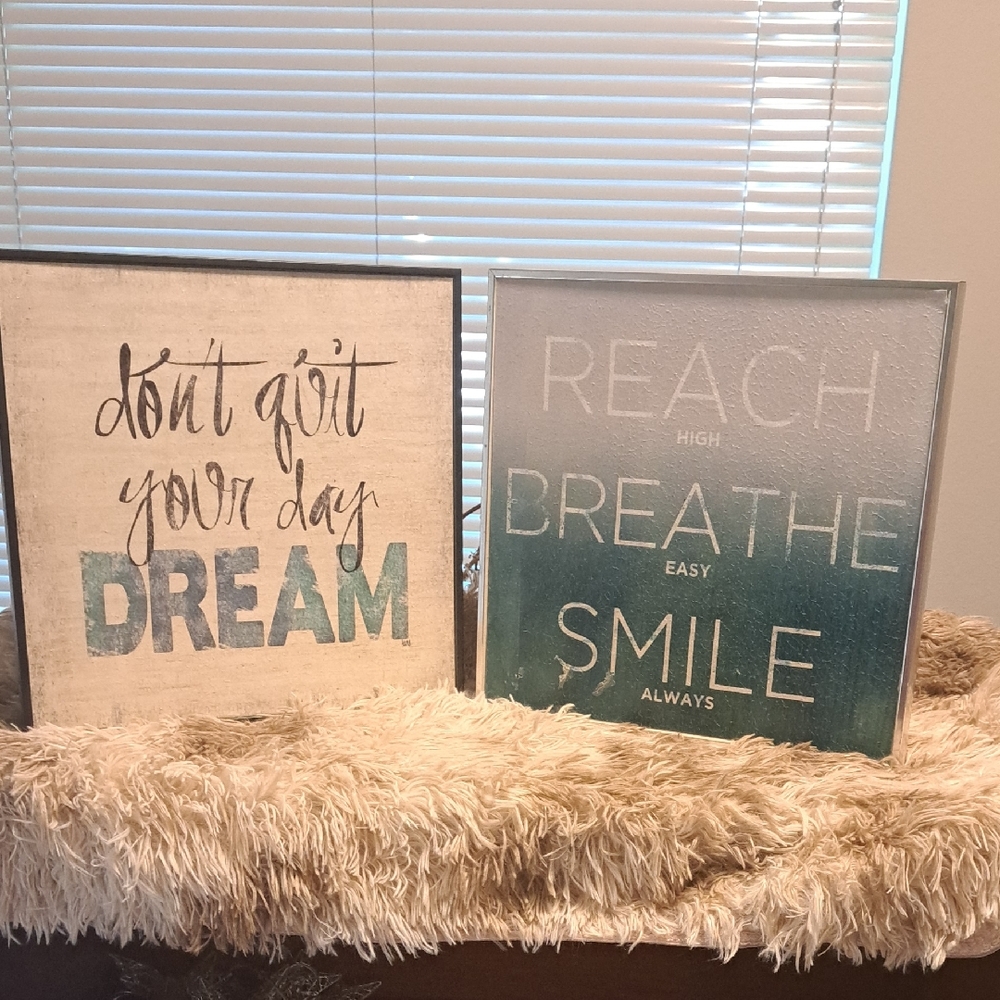 Inspirational Quote Wall Art Set